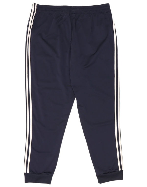 Adidas Mens Tracksuit Trousers Joggers 2XL  Navy Blue Polyester
