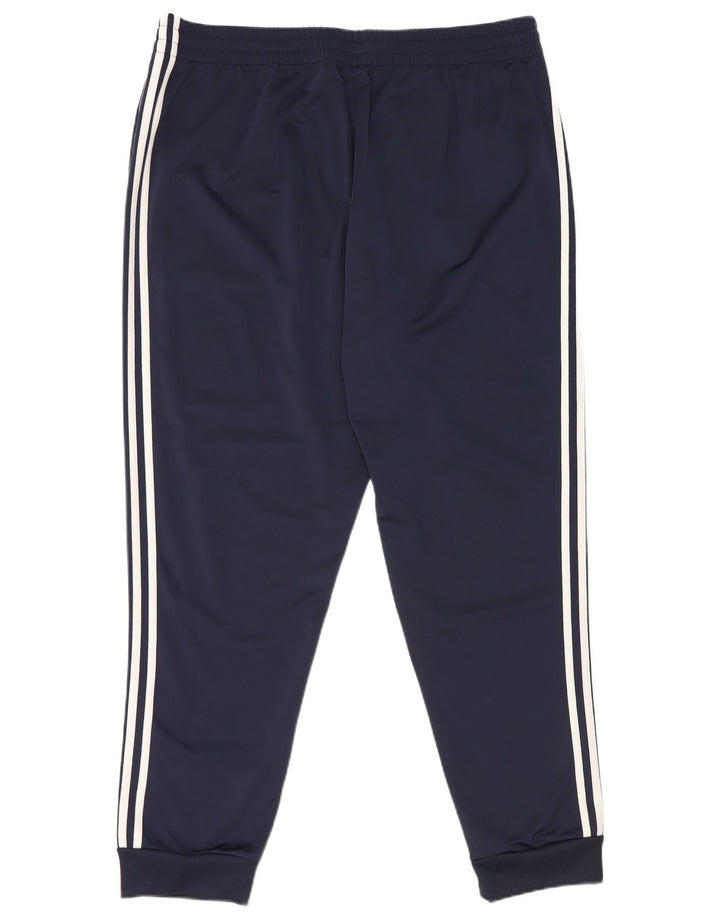 Adidas Mens Tracksuit Trousers Joggers 2XL  Navy Blue Polyester