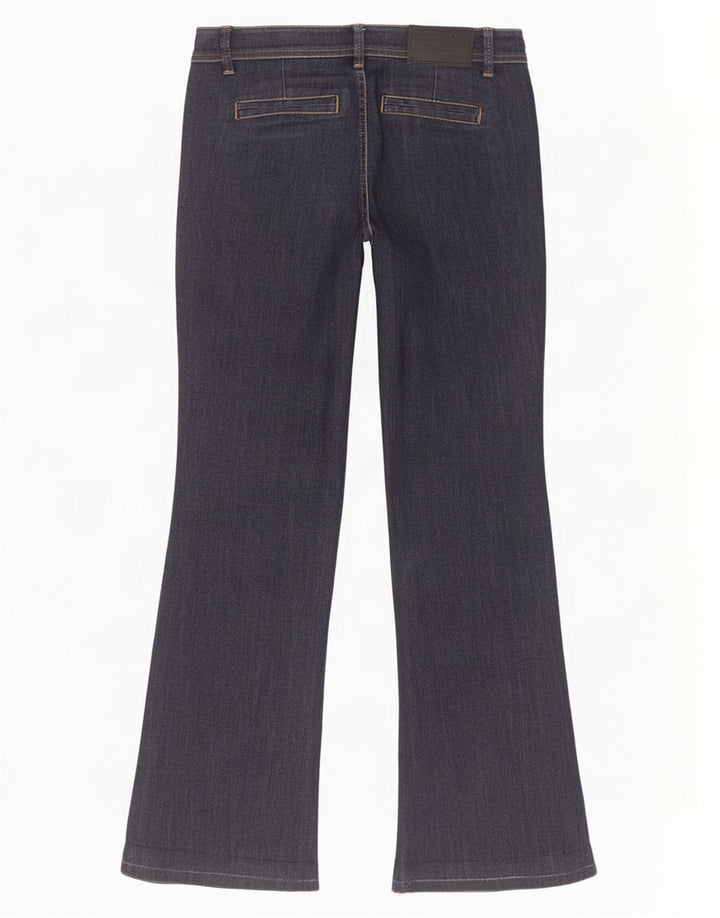 Benetton Womens Flared Jeans IT 42 Medium W30 L31 Navy Blue