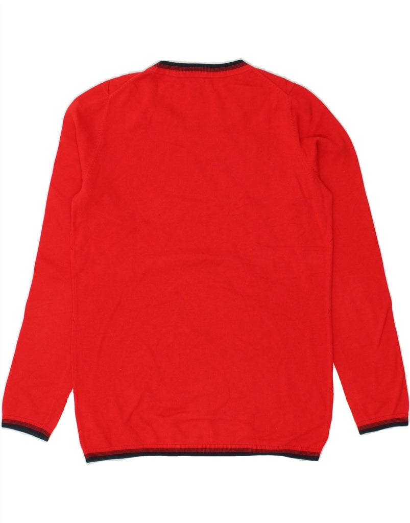 TOMMY HILFIGER Womens Crew Neck Jumper Sweater UK 10 Small Red | Vintage Tommy Hilfiger | Thrift | Second-Hand Tommy Hilfiger | Used Clothing | Messina Hembry 