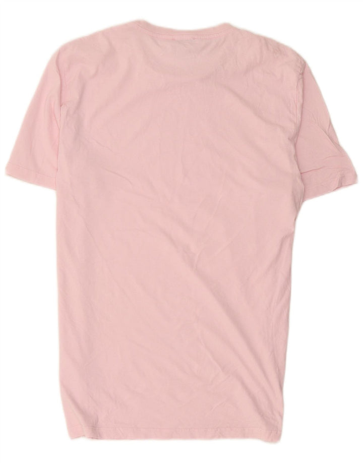 Reiss Mens T-Shirt Top XL Pink Cotton