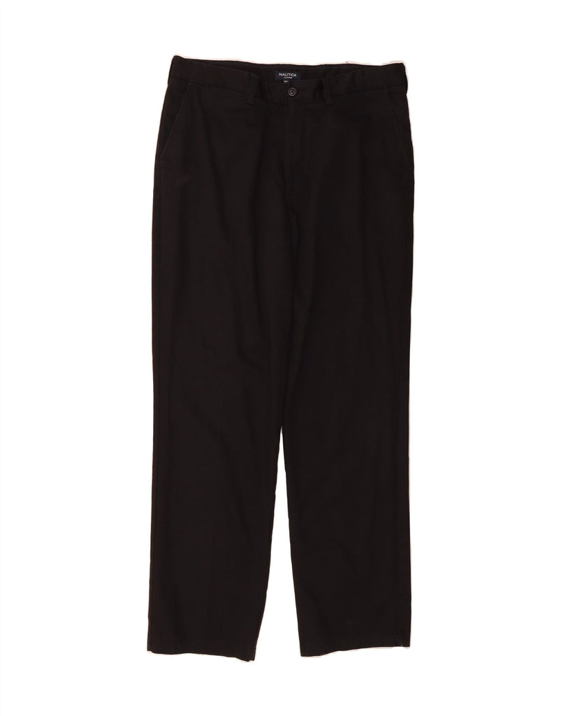 NAUTICA Mens Clipper Straight Chino Trousers W36 L34 Black Cotton Vintage Nautica and Second-Hand Nautica from Messina Hembry 