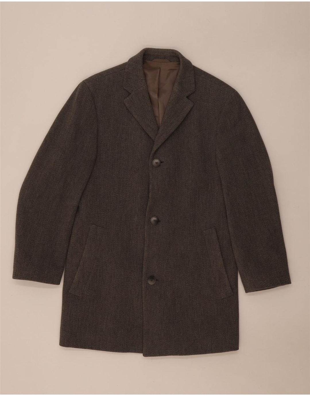 Hugo Boss Mens Overcoat UK 38 Medium Grey
