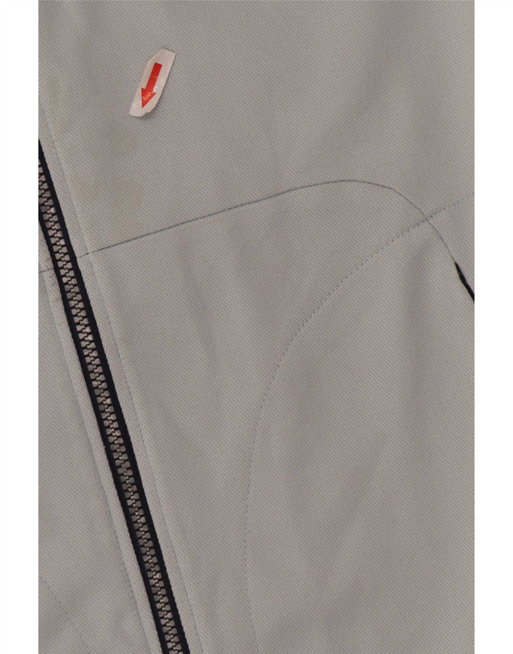 Asics Womens Tracksuit Top Jacket UK 14 Medium Blue