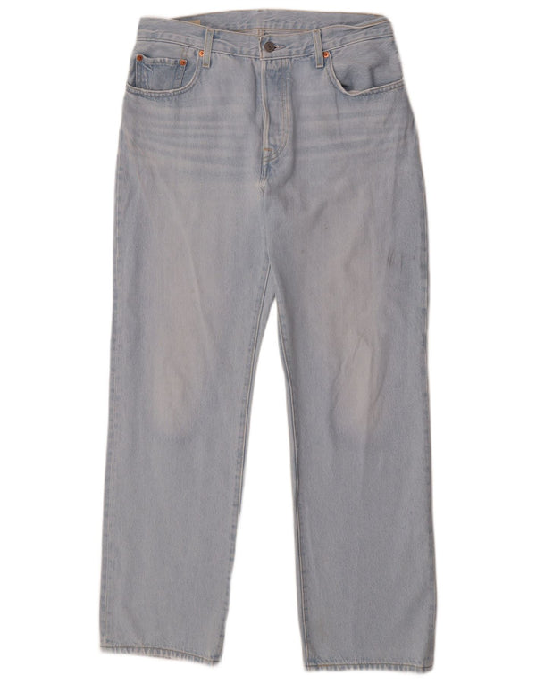 Levi's Mens 501 Straight Jeans W29 L30 Blue Cotton