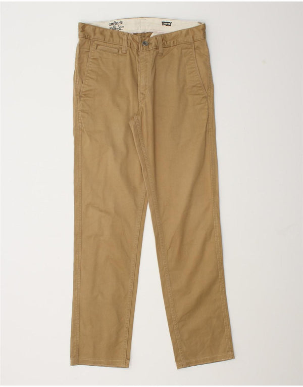 Levi's Mens Slim Chino Trousers W29 L30 Beige Cotton