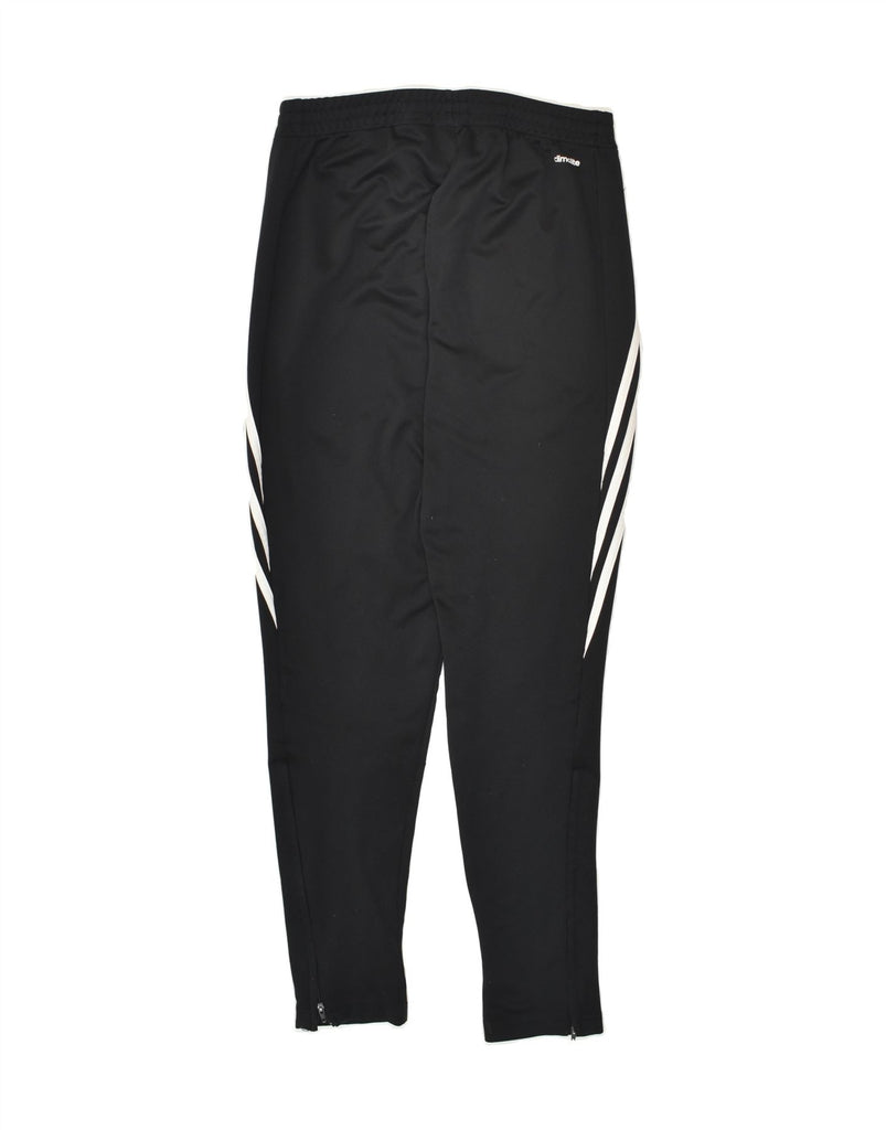 ADIDAS Womens Climalite Tracksuit Trousers UK 12 Medium Black Polyester | Vintage Adidas | Thrift | Second-Hand Adidas | Used Clothing | Messina Hembry 