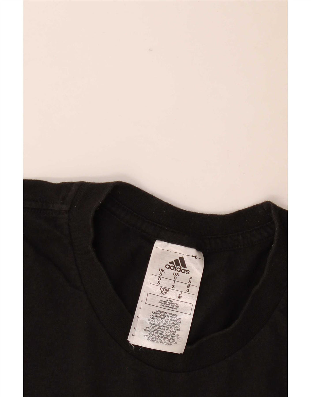 Adidas Mens Graphic T-Shirt Top Small Black Cotton