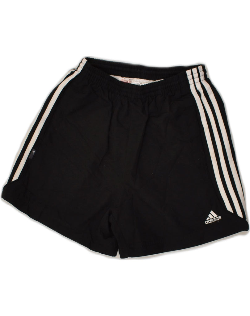 ADIDAS Boys Sport Shorts 9-10 Years Black Polyester | Vintage Adidas | Thrift | Second-Hand Adidas | Used Clothing | Messina Hembry 