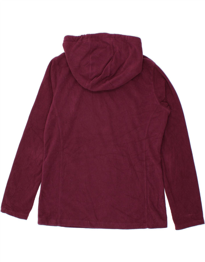 MOUNTAIN WAREHOUSE Womens Oversized Fleece Jumper UK 10 Small Burgundy Vintage Mountain Warehouse and Second-Hand Mountain Warehouse from Messina Hembry 