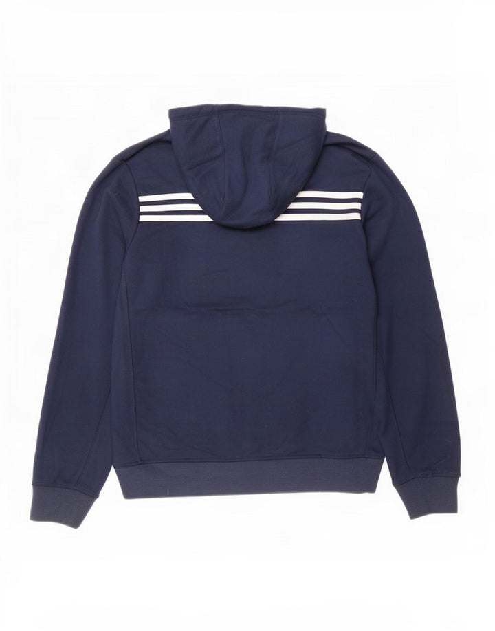 Adidas Mens Real Madrid Hoodie Jumper Medium Navy Blue Polyester