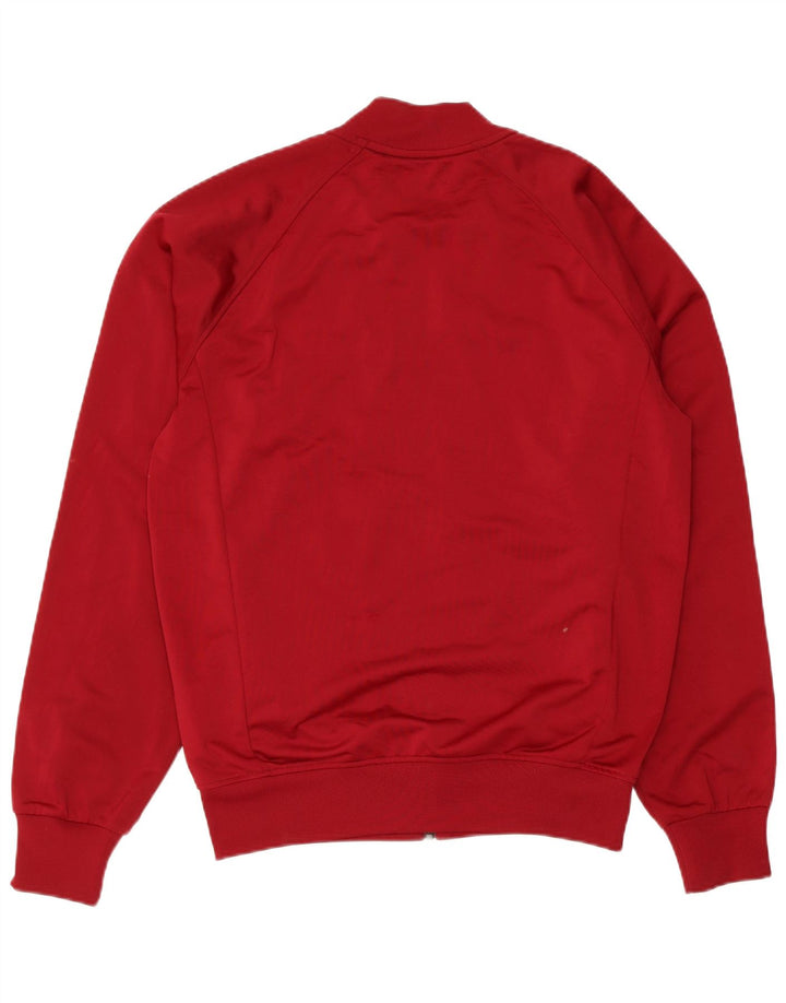 Adidas Mens Tracksuit Top Jacket Medium Maroon Polyester