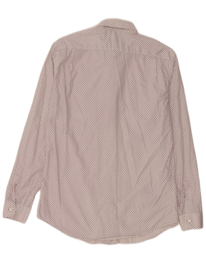 PAUL SMITH Mens Shirt Size 15 38 Medium White Paisley