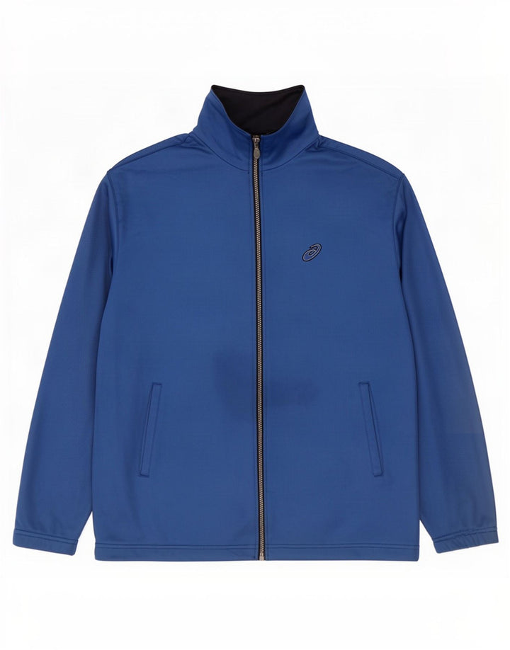 Asics Mens Tracksuit Top Jacket Large Blue