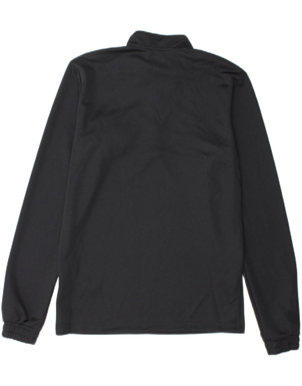 ADIDAS Mens Aeroready Graphic Zip Neck Pullover Tracksuit Top Small Black
