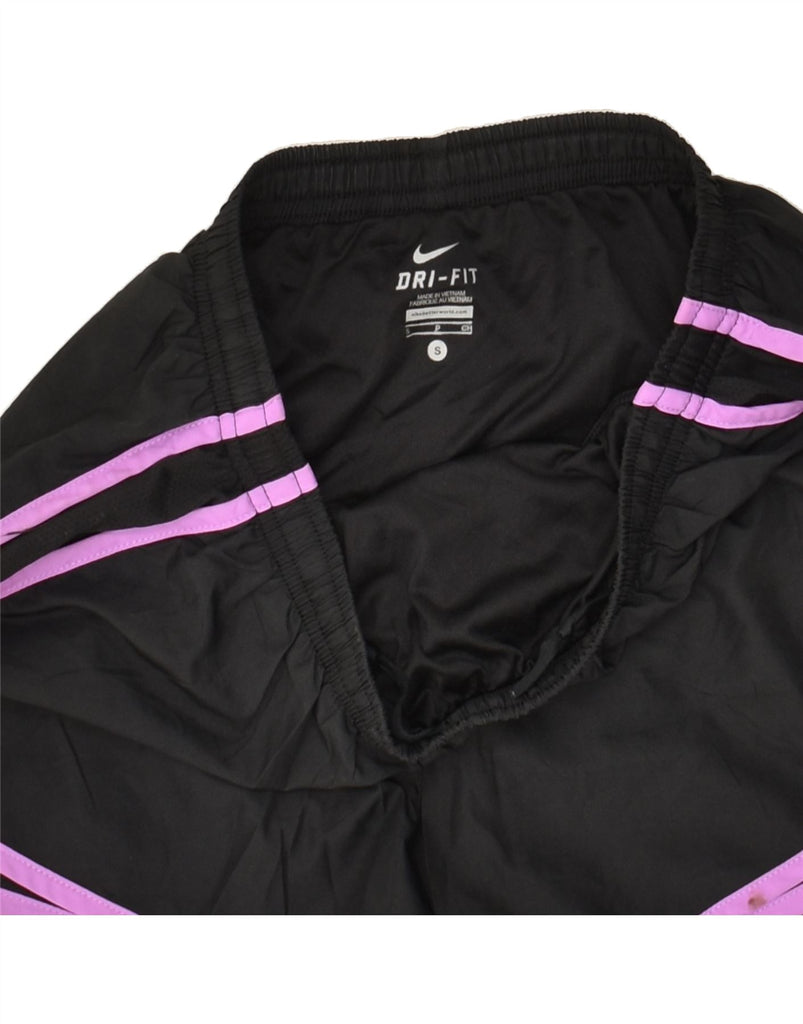 NIKE Womens Dri Fit Sport Shorts UK 14 Medium Black | Vintage Nike | Thrift | Second-Hand Nike | Used Clothing | Messina Hembry 