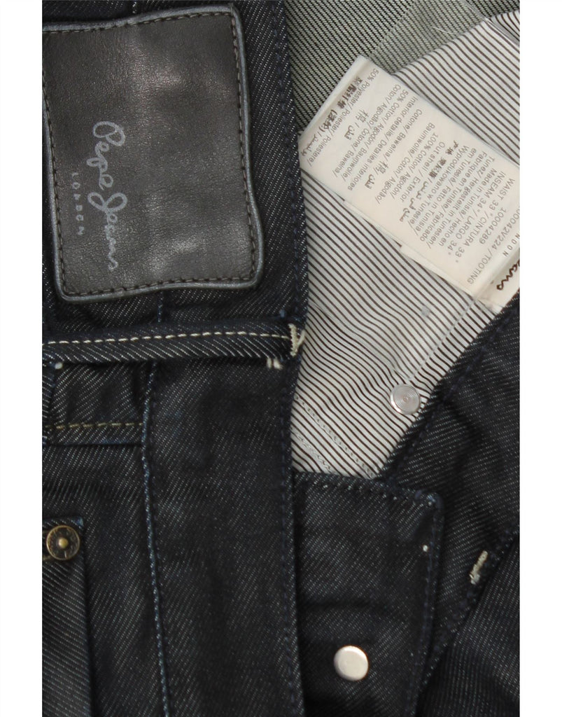 PEPE JEANS Mens Straight Jeans W33 L34 Navy Blue Cotton Vintage PEPE Jeans and Second-Hand PEPE Jeans from Messina Hembry 