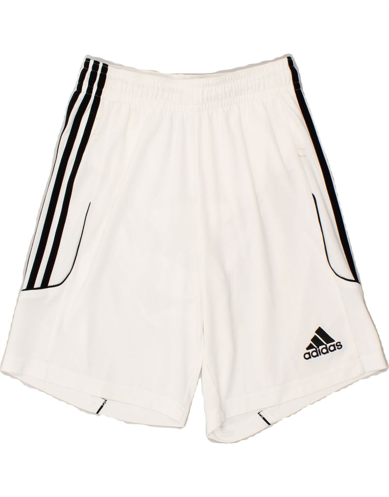 ADIDAS Mens Climalite Sport Shorts Small White Polyester Vintage Adidas and Second-Hand Adidas from Messina Hembry 