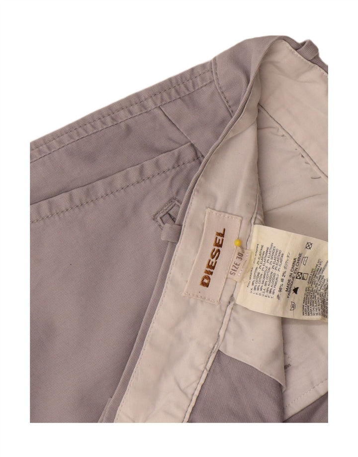 Diesel Mens Chino Shorts W30 Medium Grey Cotton