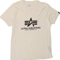 ALPHA INDUSTRIES Mens Graphic T-Shirt Top Medium White Cotton Vintage Alpha Industries and Second-Hand Alpha Industries from Messina Hembry 