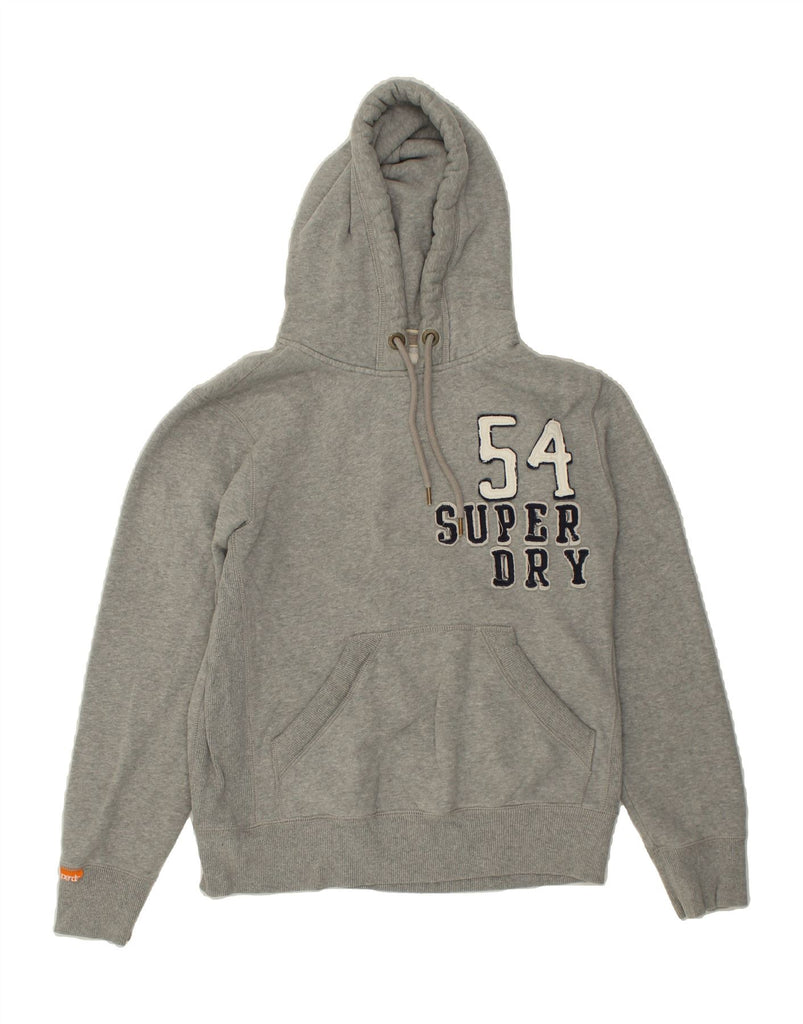 SUPERDRY Mens Graphic Hoodie Jumper Large Grey Cotton | Vintage Superdry | Thrift | Second-Hand Superdry | Used Clothing | Messina Hembry 