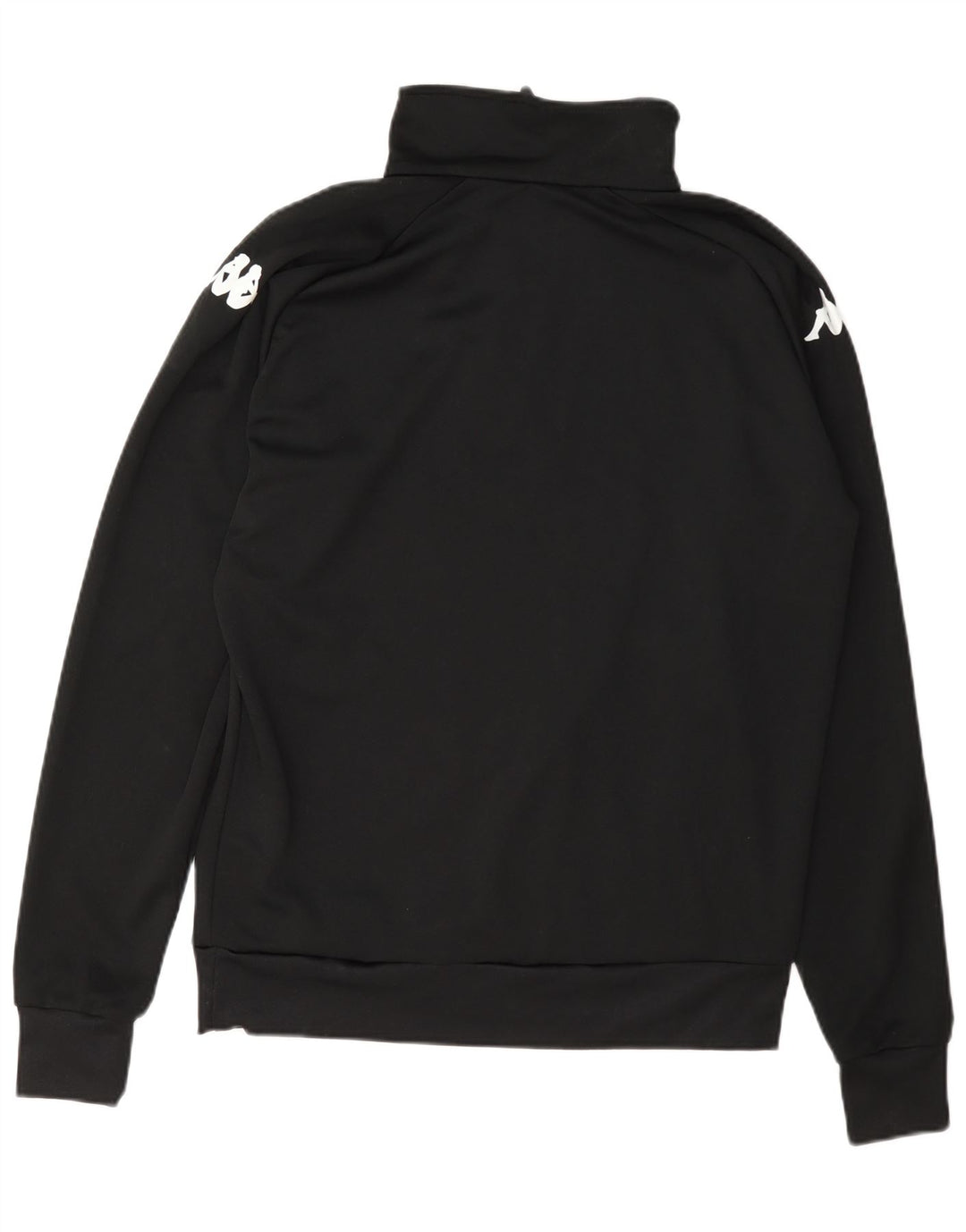 Kappa Mens Graphic Pullover Tracksuit Top Jacket Medium Black Polyester
