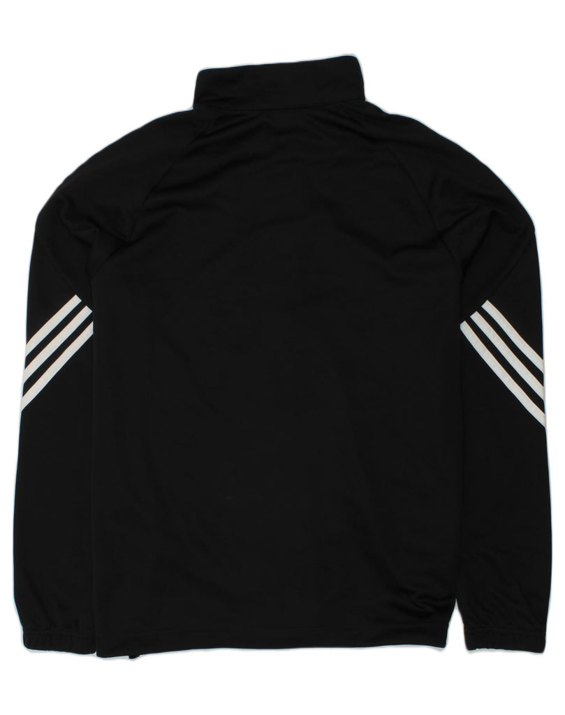 ADIDAS Boys Climalite Tracksuit Top Jacket 13-14 Years Black Polyester | Vintage Adidas | Thrift | Second-Hand Adidas | Used Clothing | Messina Hembry 