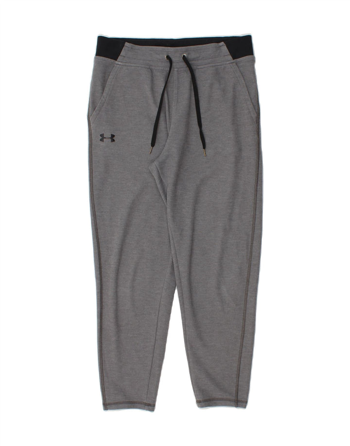 UNDER ARMOUR Womens Heat Gear Tracksuit Trousers UK 12 Medium  Grey Vintage Under Armour and Second-Hand Under Armour from Messina Hembry 