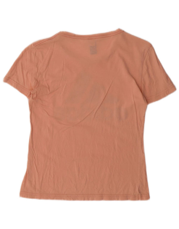 Adidas Womens Graphic T-Shirt Top UK 10 Small Pink