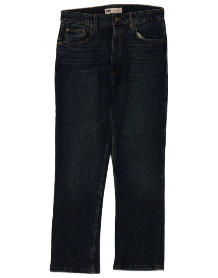 Zara Womens Straight Jeans EU 40 Medium W30 L28 Navy Blue