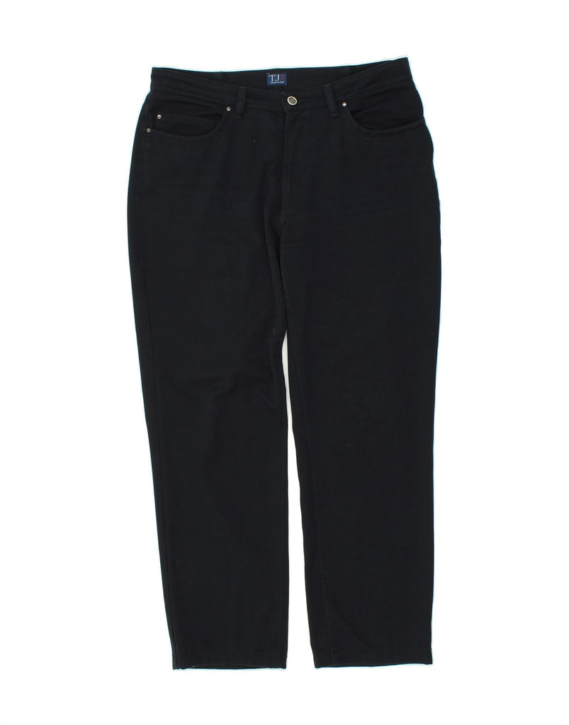 TRUSSARDI JEANS Womens Slim Casual Trousers W34 L28 Navy Blue Vintage Trussardi Jeans and Second-Hand Trussardi Jeans from Messina Hembry 