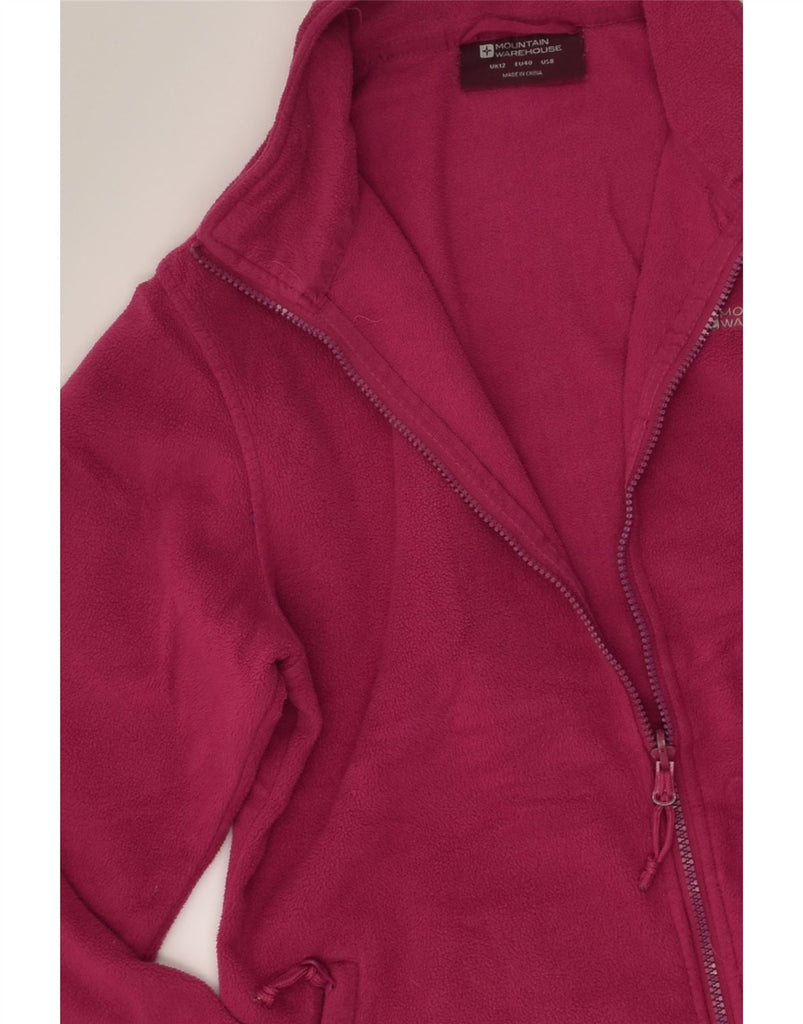 MOUNTAIN WAREHOUSE Womens Fleece Jacket UK 12 Medium  Pink Polyester | Vintage Mountain Warehouse | Thrift | Second-Hand Mountain Warehouse | Used Clothing | Messina Hembry 