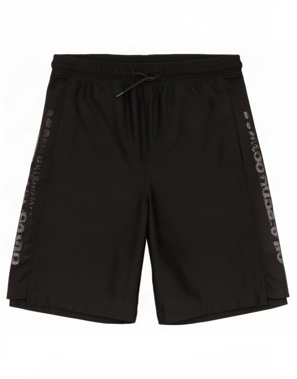 Zara Boys Graphic Sport Shorts 13-14 Years Black Polyester