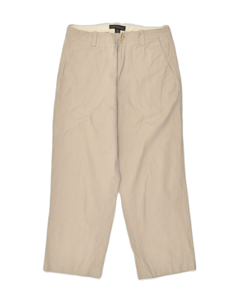 BANANA REPUBLIC Mens Straight Chino Trousers W33 L27  Beige Cotton | Vintage Banana Republic | Thrift | Second-Hand Banana Republic | Used Clothing | Messina Hembry 