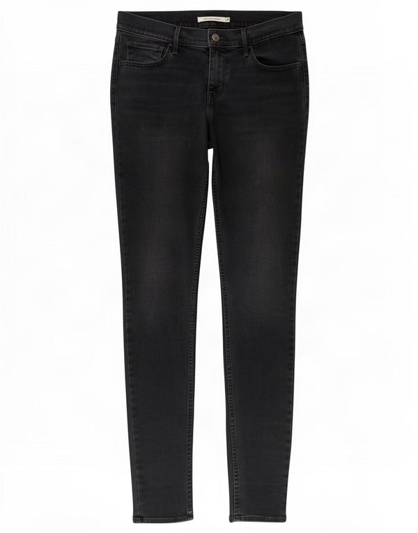 Levi's Womens 710 Super Skinny Jeans W31 L34 Grey Cotton