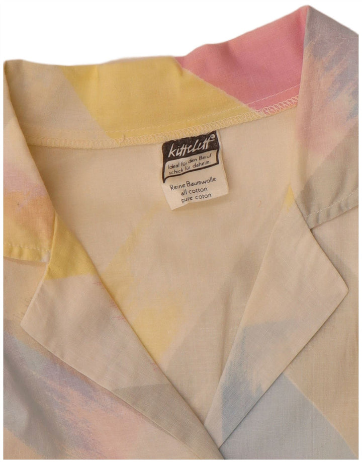 Vintage Womens A-Line Dress UK 14 Medium Multicoloured Striped