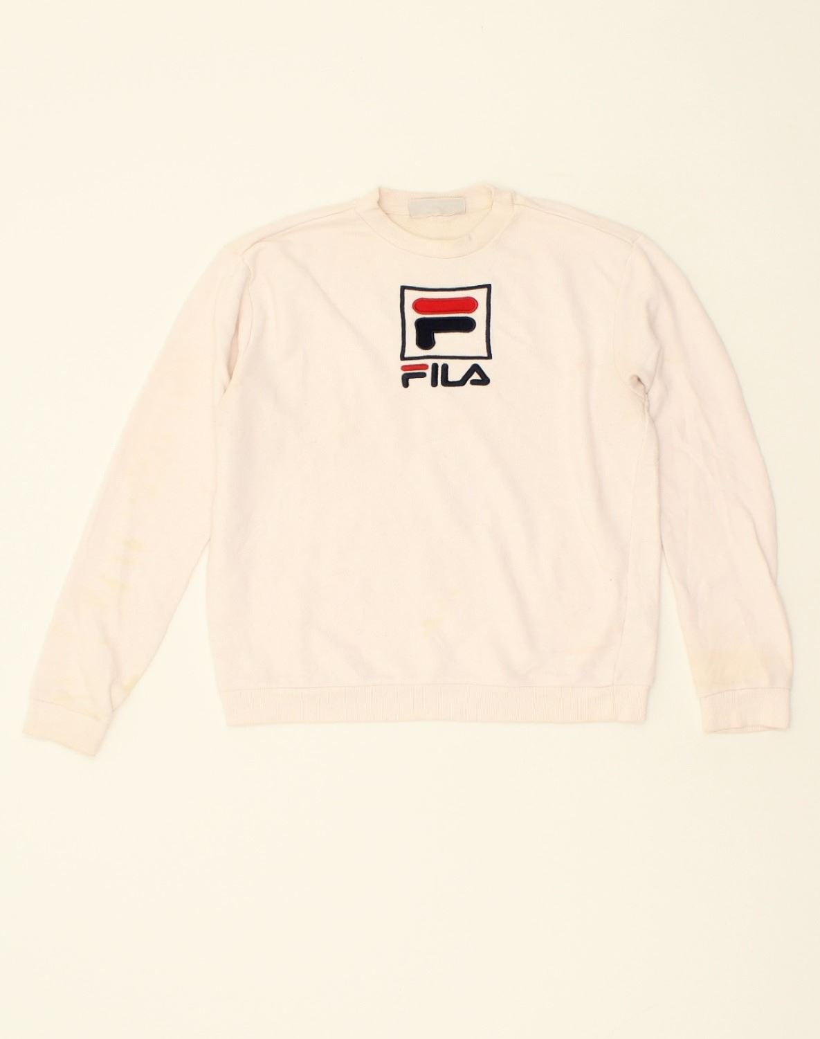 Beige hotsell fila sweatshirt