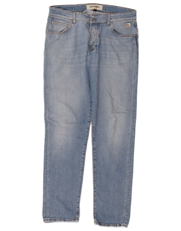 Roy Rogers Mens Slim Jeans W36 L32 Blue Cotton