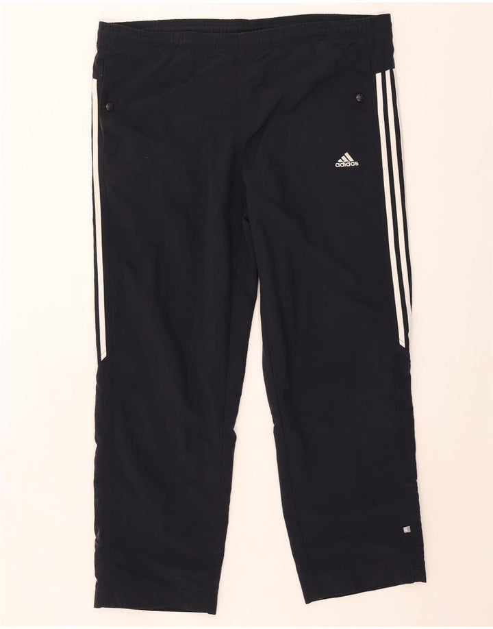 Adidas Mens Tracksuit Trousers XL  Navy Blue Striped Polyester