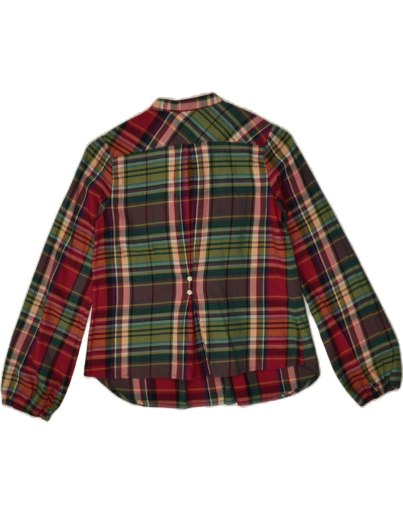 RALPH LAUREN Girls Ruffle Front Pullover Shirt 9-10 Years Red Check Cotton | Vintage Ralph Lauren | Thrift | Second-Hand Ralph Lauren | Used Clothing | Messina Hembry 