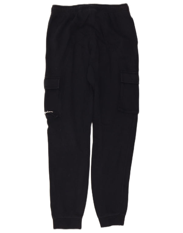 CHAMPION Boys Cargo Tracksuit Trousers Joggers 13-14 Years XL Navy Blue