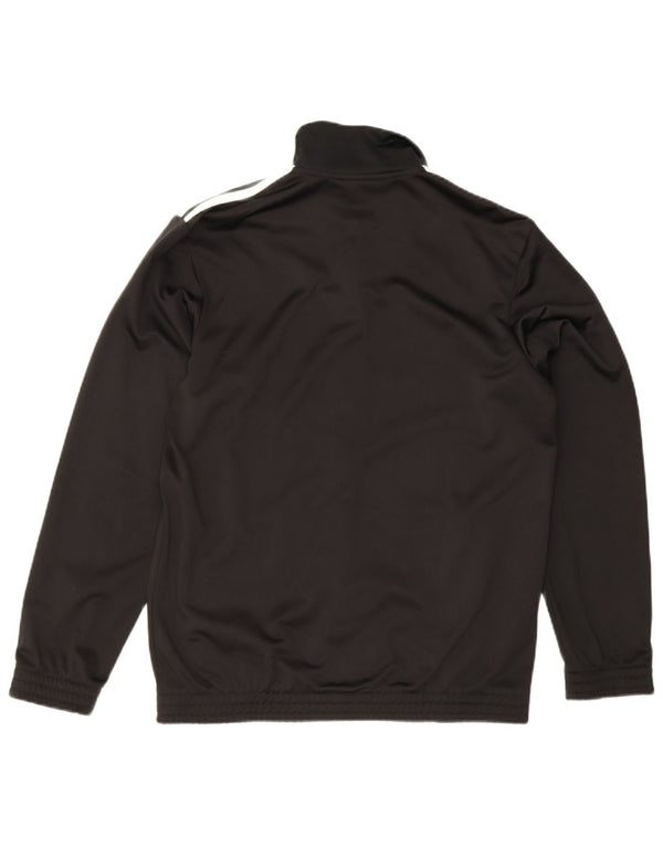 Adidas Mens Tracksuit Top Jacket UK 42/44 Large Black Polyester