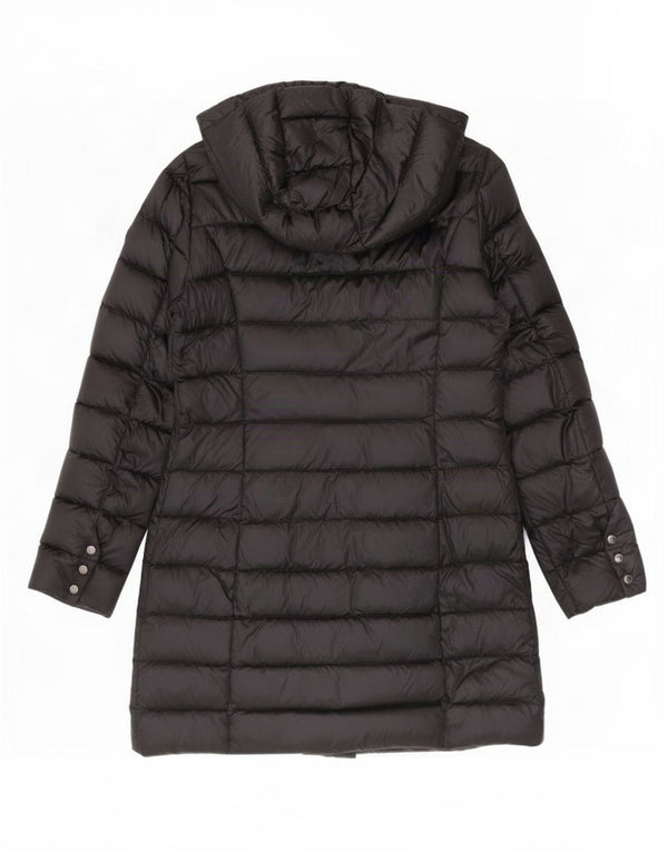 Cape Horn Womens Hooded Padded Coat IT 46 Large Black Nylon