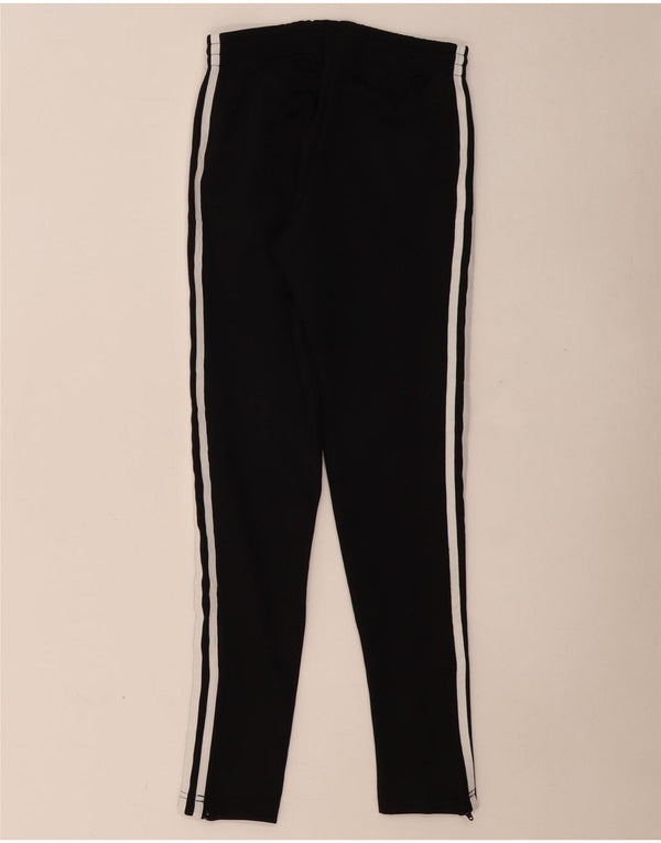 ADIDAS Girls Tracksuit Trousers 11-12 Years  Black Cotton