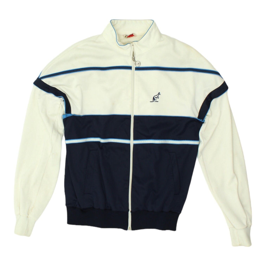 Australian By L'Alpina Mens White Navy Detachable Sleeves Track Jacket | Vintage | Vintage Messina Hembry | Thrift | Second-Hand Messina Hembry | Used Clothing | Messina Hembry 