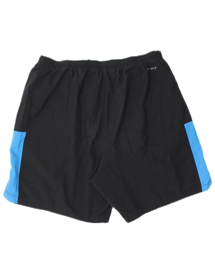 Nike Mens Dri Fit Sport Shorts Large Black Colourblock Polyester