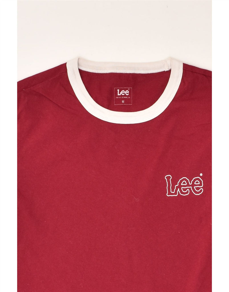 LEE Mens T-Shirt Top Medium Red Cotton | Vintage Lee | Thrift | Second-Hand Lee | Used Clothing | Messina Hembry 