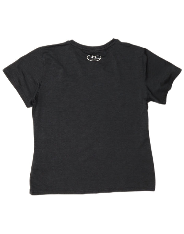 Under Armour Womens Heat Gear T-Shirt Top UK 18 XL Black