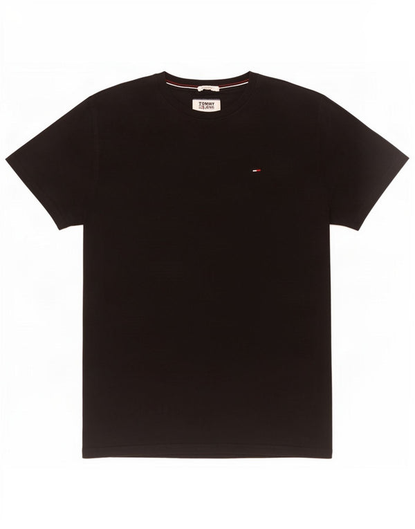 Tommy Hilfiger Mens T-Shirt Top Small Black Cotton