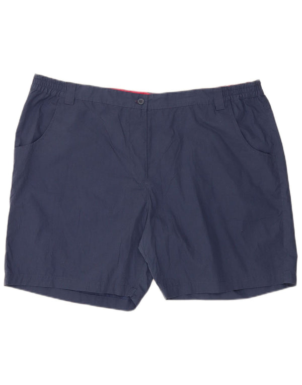 Mountain Warehouse Womens High Waist Casual Shorts W44 3XL Navy Blue